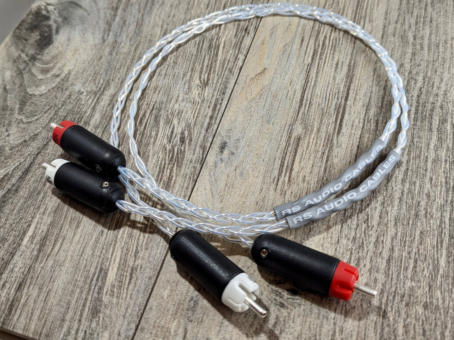 RS Cables Solid Silver Audio interconnect cable set